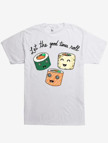 this is how i roll sushi shirt